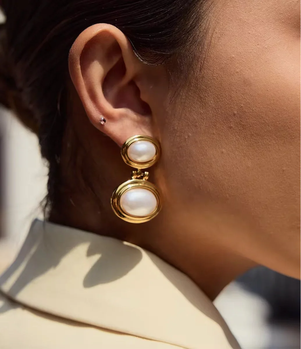 Cia Pearl Earrings - Etara