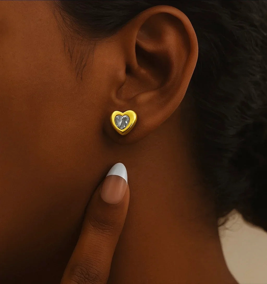 Mini heart studs - Etara