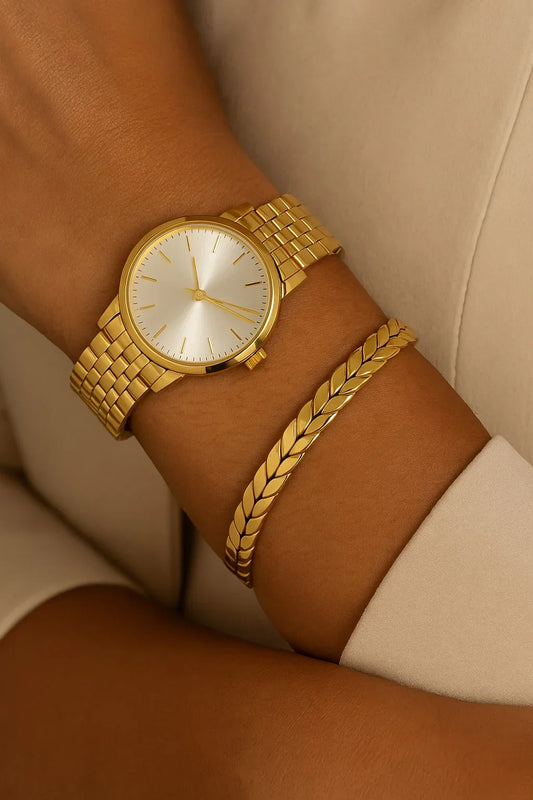 Kiara Leaf cuff bracelet - Etara