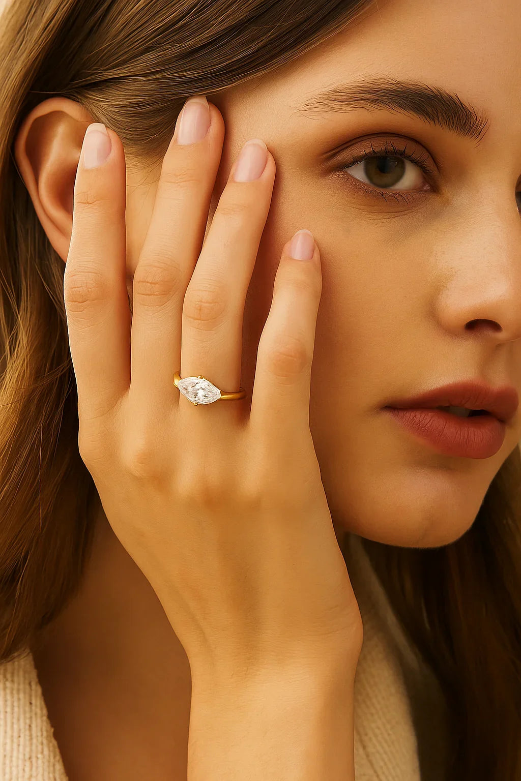 Marquis glow Statement Ring - Etara