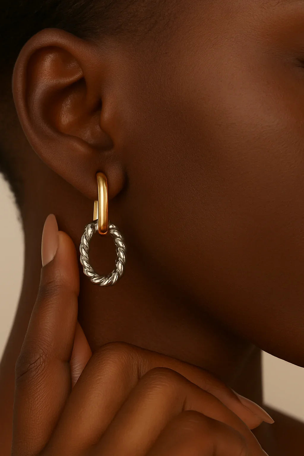 Aurelia Twist hoops - Etara