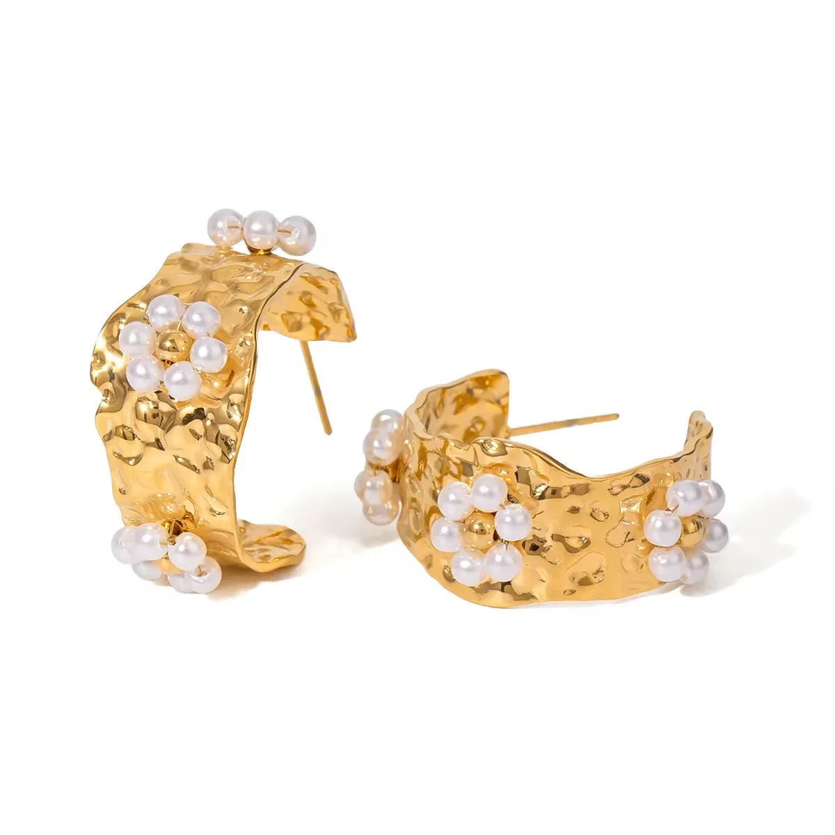 Pearl Dusk Hoops - Etara