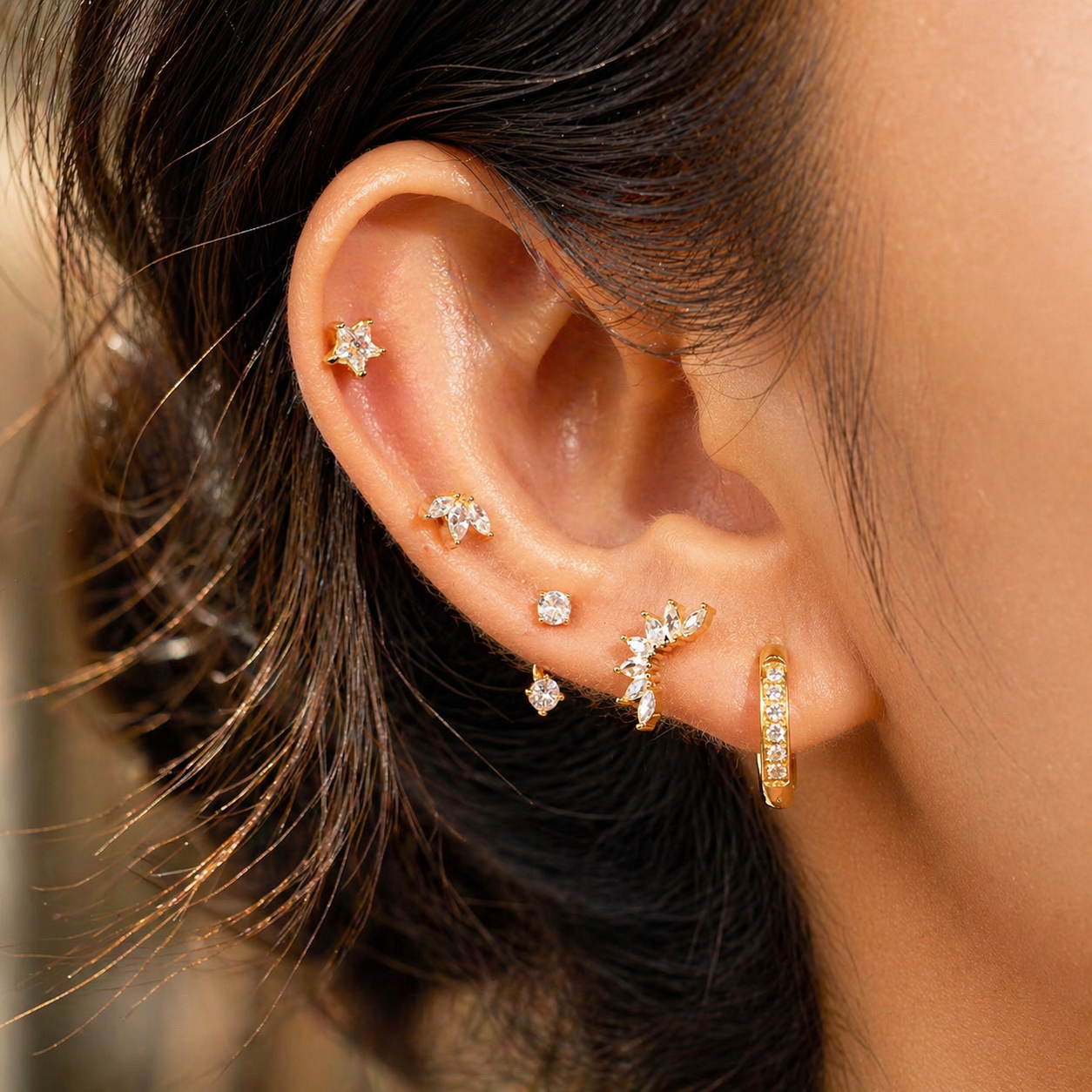 Selina earrings set