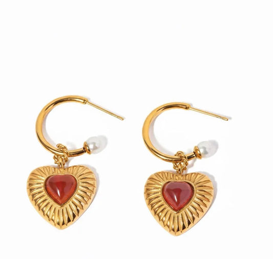 Glided love hoops - Etara